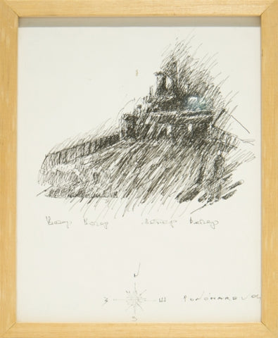 Alexander Ponomarev - Untitled #8 (On the way to Antarctica: Sketch made on the boat trip), 2008